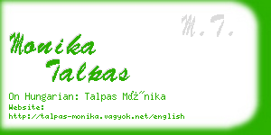 monika talpas business card